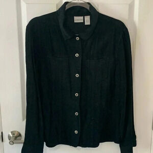 Chicos size 2 black jacket